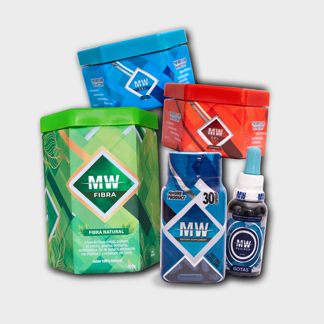 KIT 5 CLASSIC (MW CLASSIC+ DETOX DROPS + FIBER + GELS)