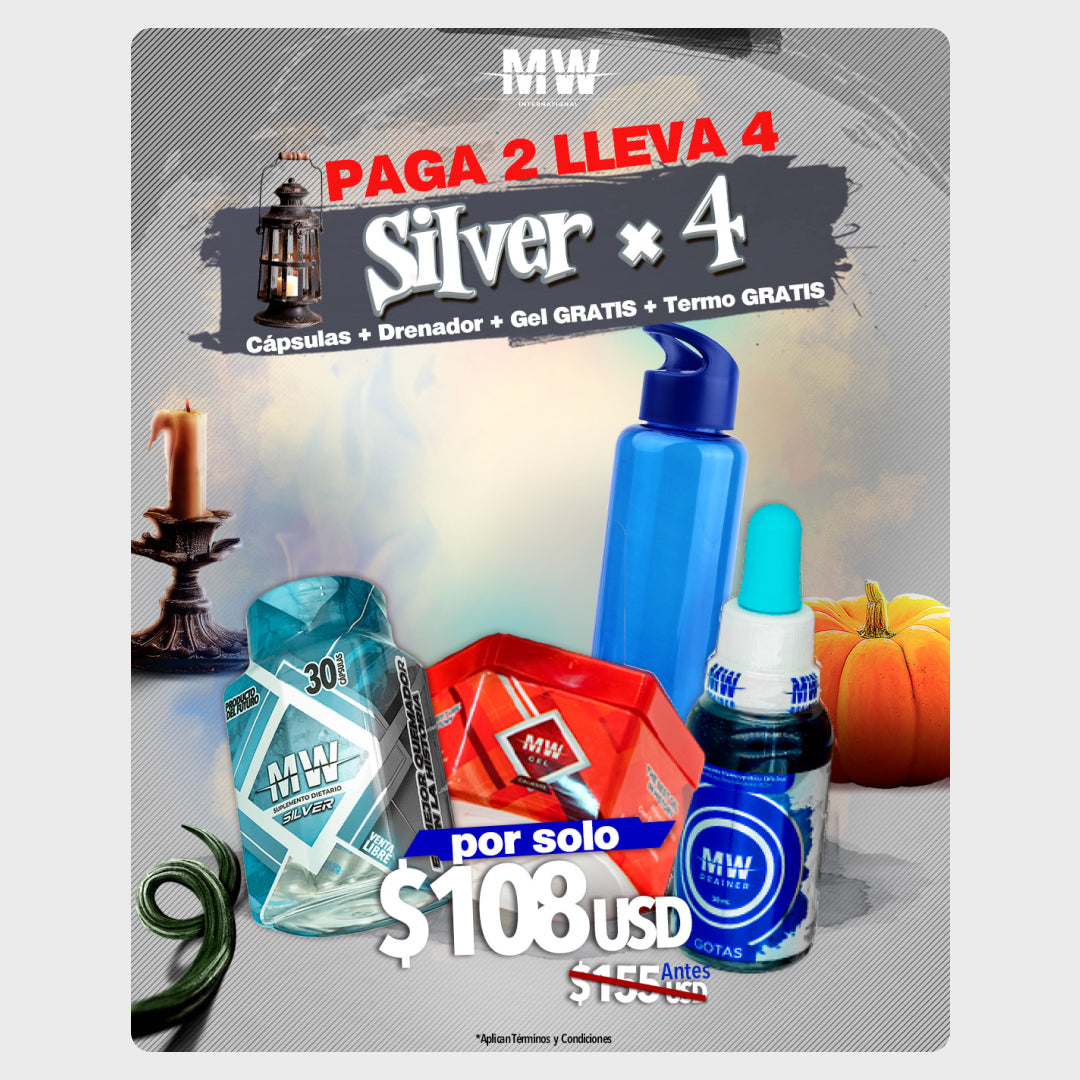 KIT 4 SILVER (MW SILVER + DRAINER + GIFTS)